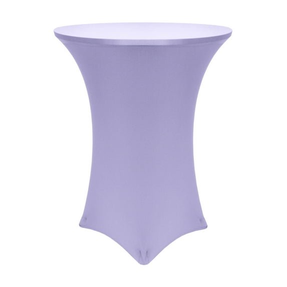 Ultimate Textile Spandex Stretch Fitted Table Cover - Fits 30-Inch Round Cocktail Tables, 42"H