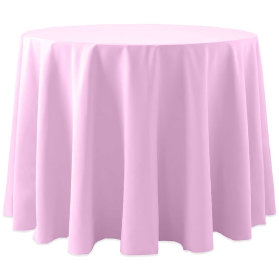 Ultimate Textile Spun Polyester 72-Inch Round Tablecloth (10-pack) Light Pink