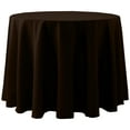 thumbnail image 1 of Ultimate Textile Spun Polyester 72-Inch Round Tablecloth (2-pack) Chocolate Brown, 1 of 3
