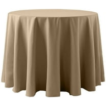 Ultimate Textile Spun Polyester 72-Inch Round Tablecloth (3-pack) Toast