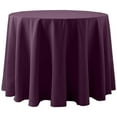 thumbnail image 1 of Ultimate Textile Spun Polyester 72-Inch Round Tablecloth - Aubergine Purple, 1 of 3