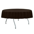thumbnail image 1 of Ultimate Textile Spun Polyester 72-Inch Round Tablecloth - Chocolate Brown, 1 of 3