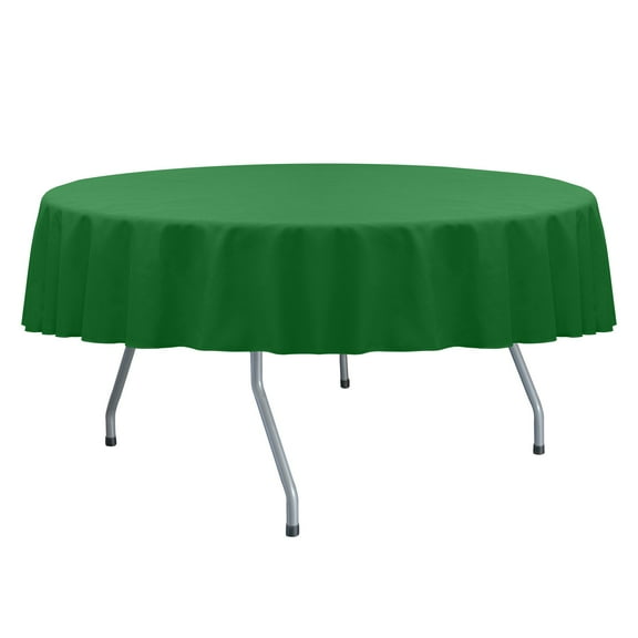 Ultimate Textile Spun Polyester 72-Inch Round Tablecloth - Kelly Green