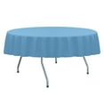 thumbnail image 1 of Ultimate Textile Spun Polyester 72-Inch Round Tablecloth - Light Baby Blue, 1 of 3