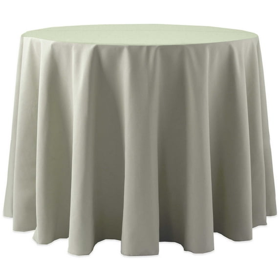 Ultimate Textile Spun Polyester 72-Inch Round Tablecloth - Seamist Light Green