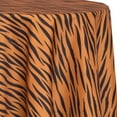 thumbnail image 1 of Ultimate Textile Tiger Animal Print 120-Inch Round Patterned Tablecloth, 1 of 2