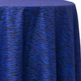thumbnail image 1 of Ultimate Textile Tiger Animal Print Blue 120-Inch Round Patterned Tablecloth, 1 of 2