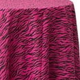 thumbnail image 1 of Ultimate Textile Tiger Animal Print Pink 96-Inch Round Patterned Tablecloth, 1 of 2