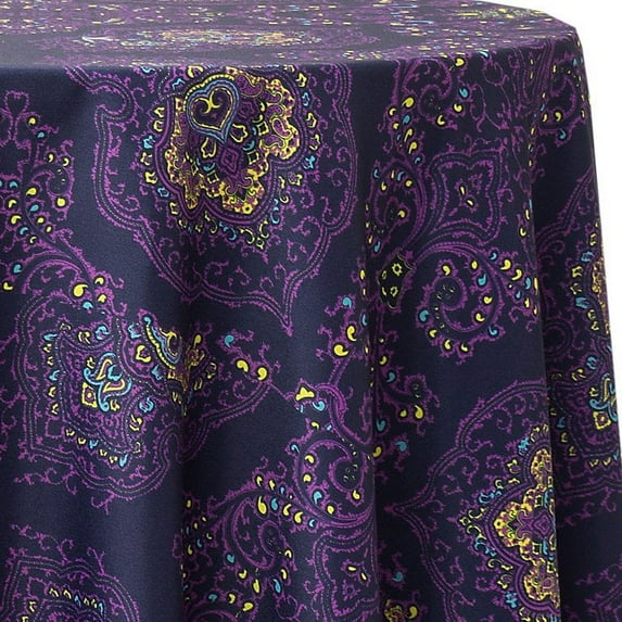 Ultimate Textile Trend Baroque 60-Inch Round Tablecloth