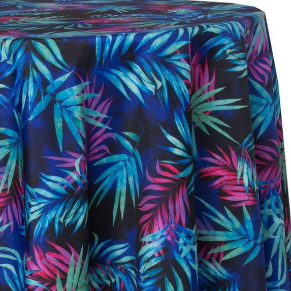Ultimate Textile Tropical 108-Inch Round Patterned Tablecloth