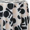 thumbnail image 1 of Ultimate Textile Unpuzzled Cream 90-Inch Round Patterned Tablecloth, 1 of 2