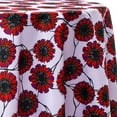 thumbnail image 1 of Ultimate Textile Zinnia Flower Petals 120-Inch Round Patterned Tablecloth, 1 of 2