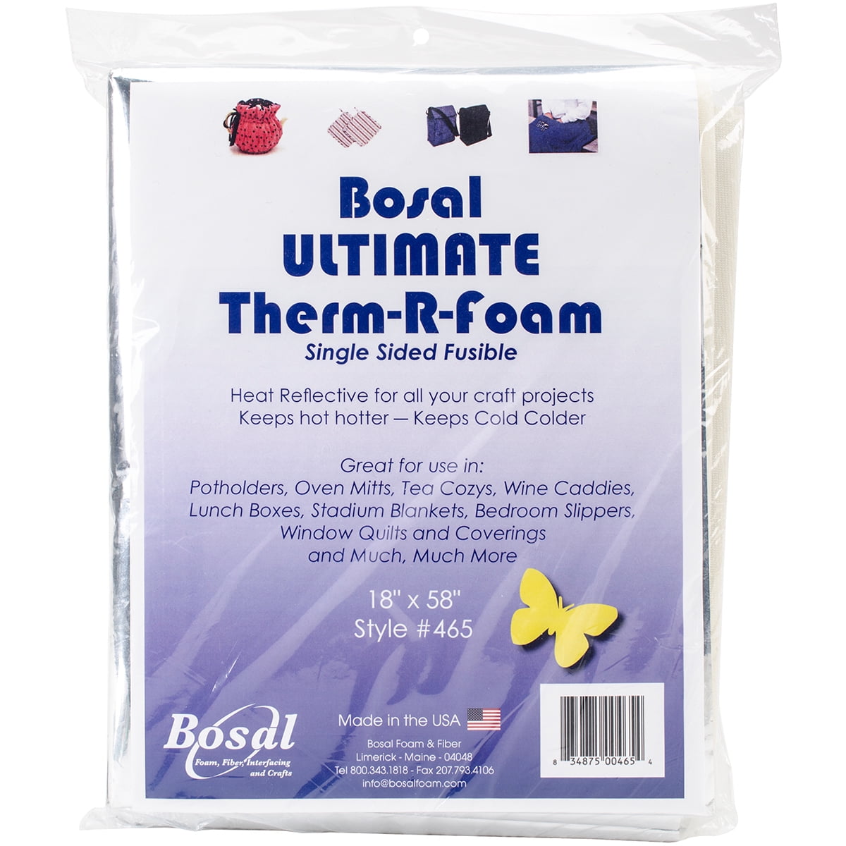 Ultimate ThermRFoam Single Sided Fusible18"X58", Pk 1, Bosal