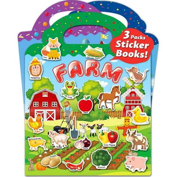 The Ultimate Toddler Travel Toy: Reusable Sticker Activity Book with 300+ Stickers for Kids Ages 2-5, Perfect for Airplane & Car Rides, Birthday & Christmas Gifts