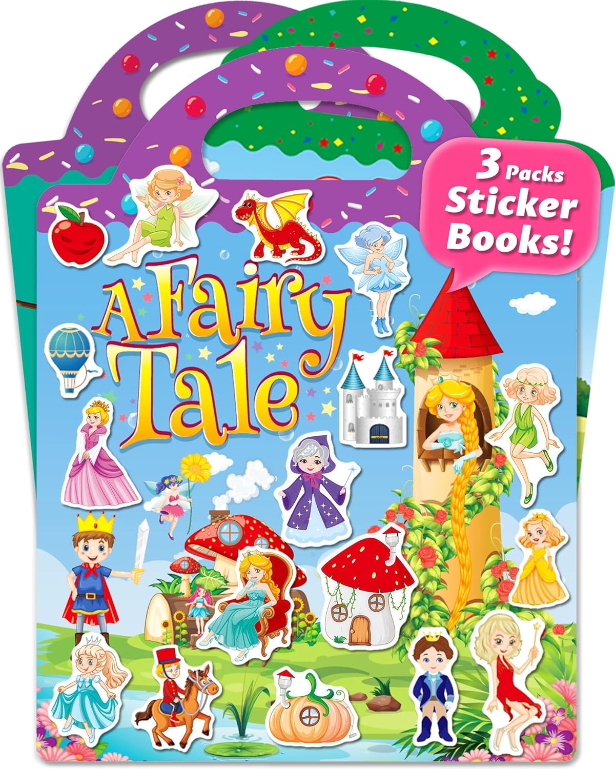 The Ultimate Toddler Travel Toy: Reusable Sticker Activity Book with 300+ Stickers for Kids Ages 2-5, Perfect for Airplane & Car Rides, Birthday & Christmas Gifts
