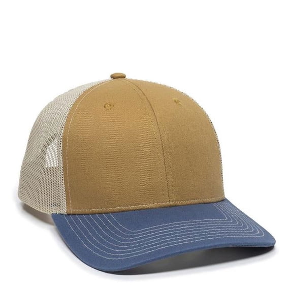 Ultimate Trucker Cap, Old Gold, Khaki & Slate - One Size