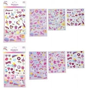 FLOMO Ultimate Unicorn Party Supplies Set & Tableware Kit | Birthday Decorations, Games, Disposable Paper Plates, Cups, Napkins, Stickers, Treat Bags, and More! (150-Count Stickers)