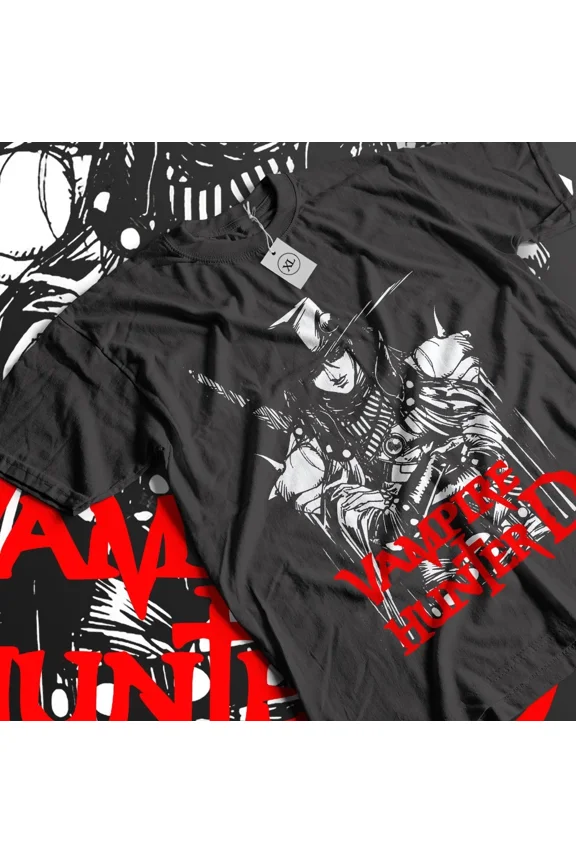 Ultimate Vampire T-Shirt Anime Lovers Hellsing Alucard Face Hell Sing Gift Shirt