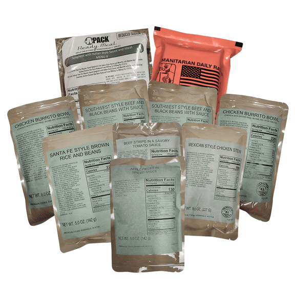 Ultimate Variety MRE Entree and Meals Camping 10-Pack