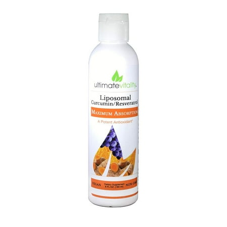 Ultimate Vitality - Liposomal Curcumin Liquid with Resveratrol - 6 fl oz (180 ml)