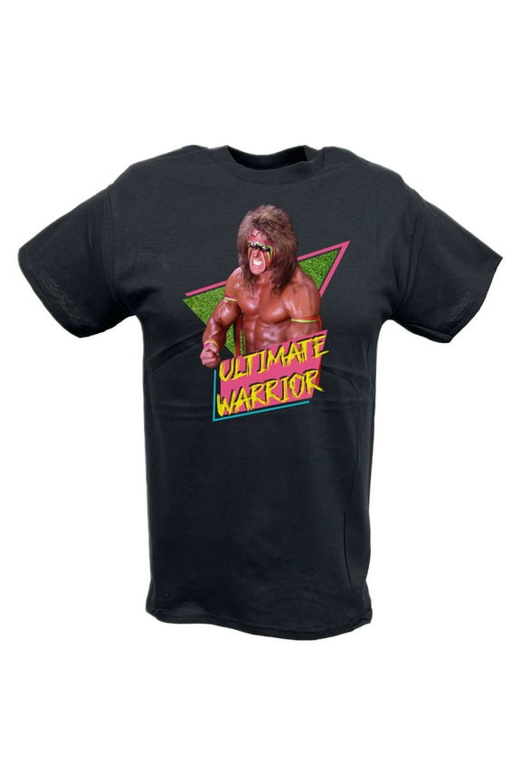 Ultimate Warrior Flex Pose Mens Black T-shirt L