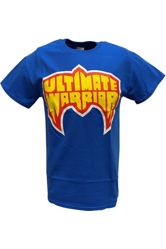 Ultimate Warrior Logo Mens Navy Blue T-shirt S