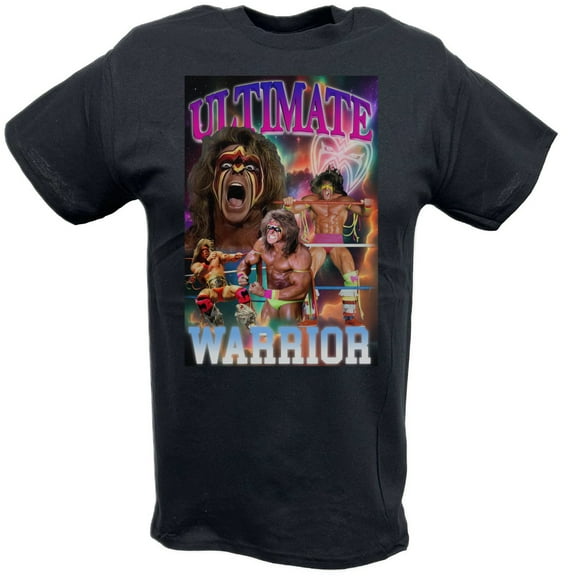 Ultimate Warrior Poster Print Pose Black T-shirt
