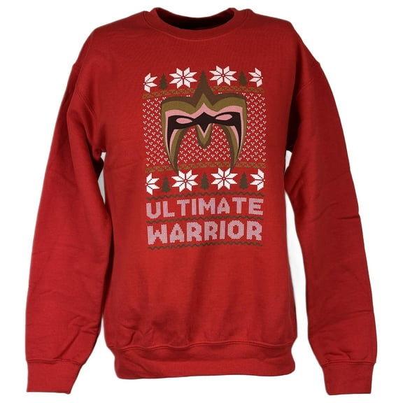 Ultimate Warrior WWE Ugly Christmas Mens Sweater Sweatshirt