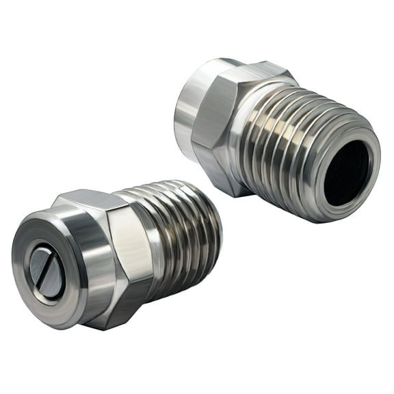 Ultimate Washer 1871B 1/4" Male NPT Screw Type Surface Cleaner Nozzle, 25 Degree 1.5 Orifice Spray Tip