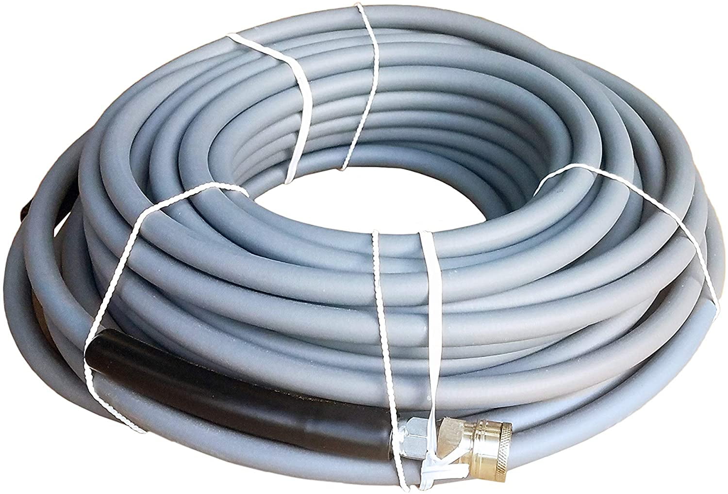 Ultimate Washer 4000 PSI 3/8 inch x 100 FT Grey Non-Marking Abrasion Resistant Pressure Washer Hose w/Quick Connects Sansujyuku sansujyuku.com