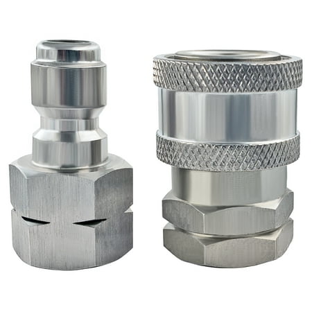 Ultimate Washer UW16-PWCD05 1/4-Inch Stainless Steel Quick Connect Pressure Washer Adapter Set, Max Pressure 5000 PSI Rating