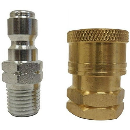 Ultimate Washer UW18713 1/4-Inch High Pressure Quick Disconnect Adapter Set, Replaces Apache 98441022, 5000 PSI Rating