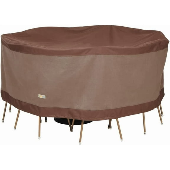 Ultimate Water-Resistant 62 Inch Round Patio Table & Chair Set Cover, Outdoor Table and Chair Cover