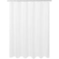 thumbnail image 1 of Ultimate Waterproof Fabric Shower Curtain or Liner, Machine Washable, Breathable TPU Lining Bath Tub White, 72x72 inch, 1 of 4