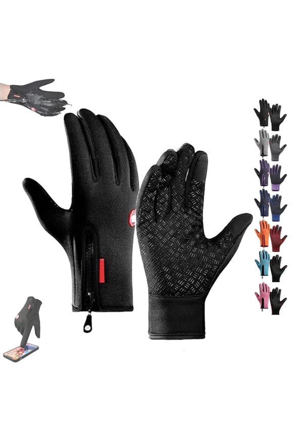 Ultimate Waterproof & Windproof Thermal Non-Slip Gloves, Thermal Touch Screen Windproof Gloves, Soft Fleece All-Day Warmth