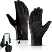 Ultimate Waterproof & Windproof Thermal Non-Slip Gloves for Winter, Riding Gloves for Men, Zipper Adjustable Winter Touch Screen Work Motorcycle Cycling Mittens