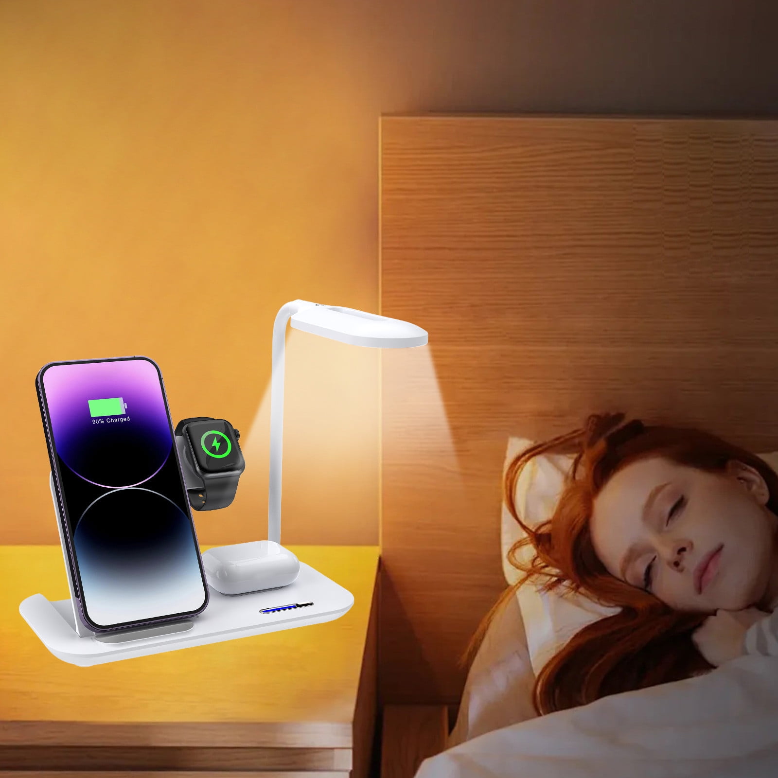 Ultimate Wireless Charging Desk Lamp Foldable 5-in-1 Stand For Smart ... - Wireless Charging Desk Lamp For Iphone