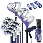 Ultimate Women’s Complete Golf Club Set Golf Club Package Set w/ Rain Hood, Right Hand Purple