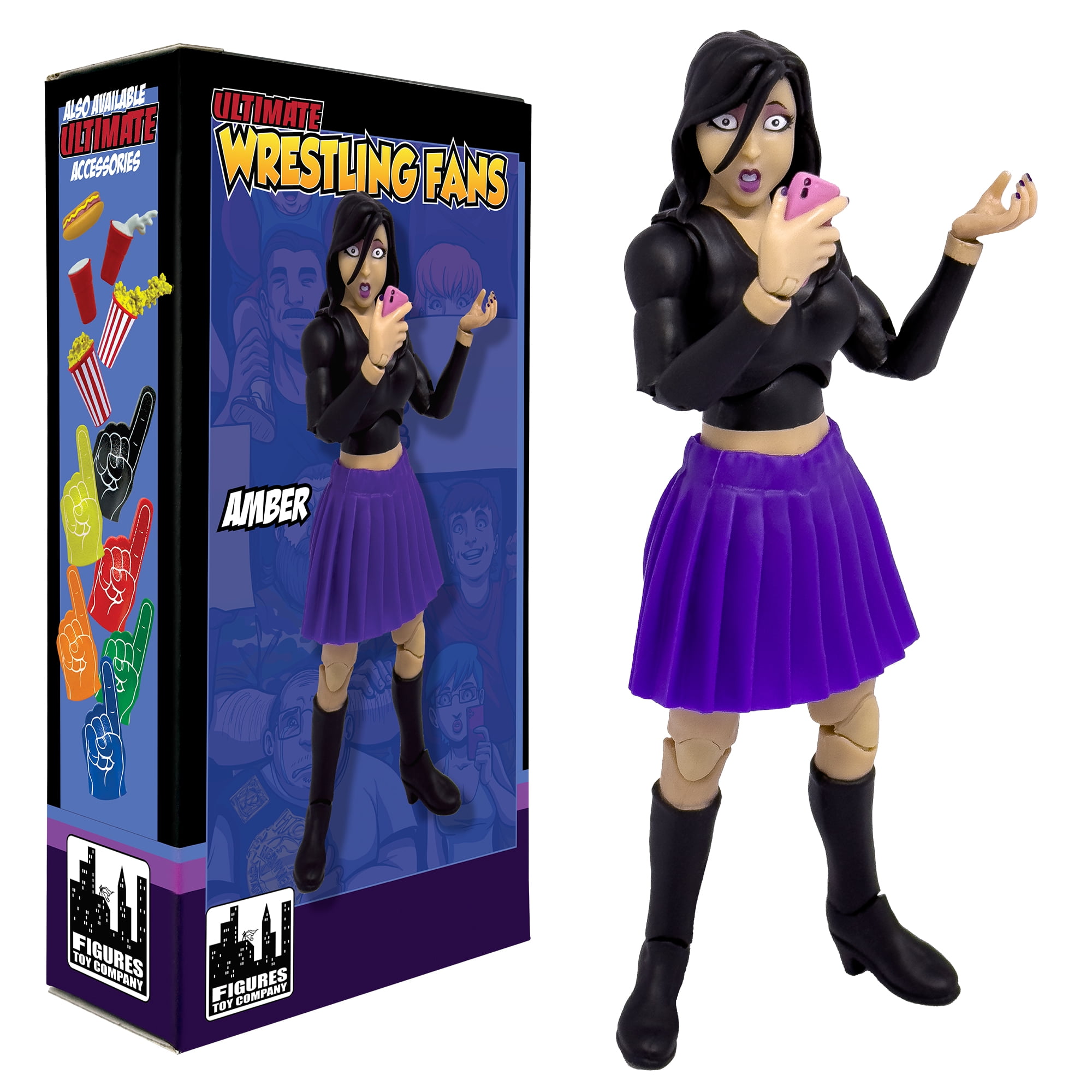 Ultimate Wrestling Fan Action Figure – "Joe" Crowd Figure For Diorama & Displays