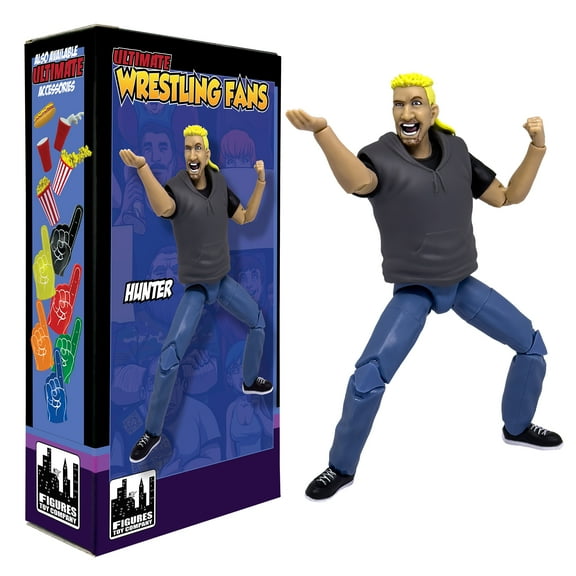 Ultimate Wrestling Crowd Fan Figures for WWE & AEW Action Figures: Hunter