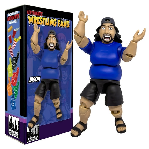 Ultimate Wrestling Crowd Fan Figures for WWE & AEW Action Figures: Jason