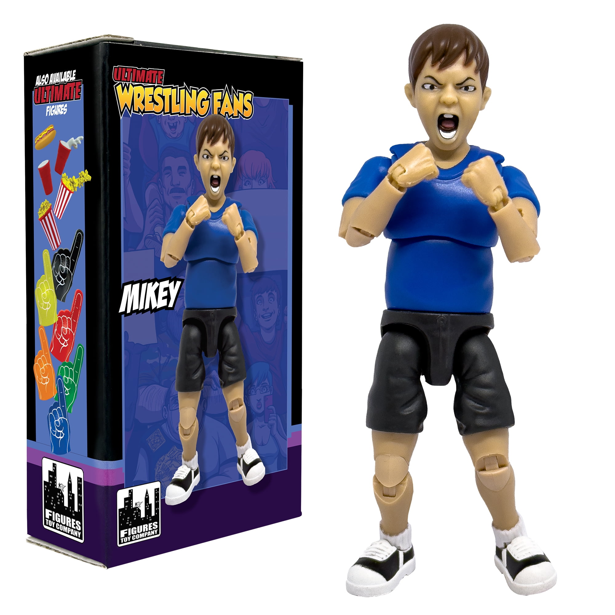 Ultimate Wrestling Crowd Fan Figures for WWE & AEW Action Figures: Mikey