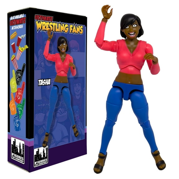 Ultimate Wrestling Crowd Fan Figures for WWE & AEW Action Figures: Tasha
