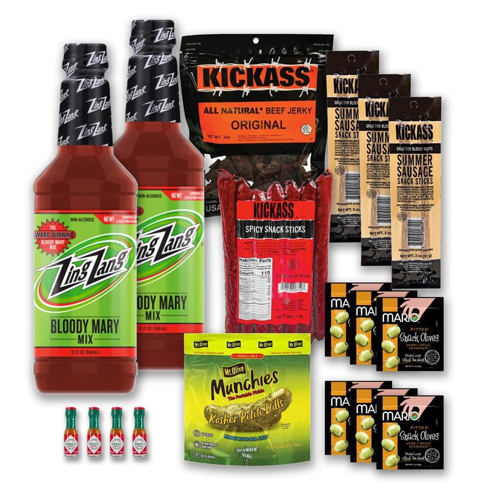 Ultimate Zing Zang Bloody Mary Kit 18 Piece Just Add Gifts for