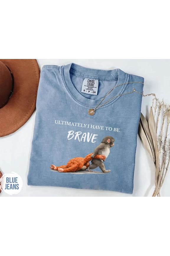 Ultimately Brave Monkey Graphic Tee Garment Dyed Shirt