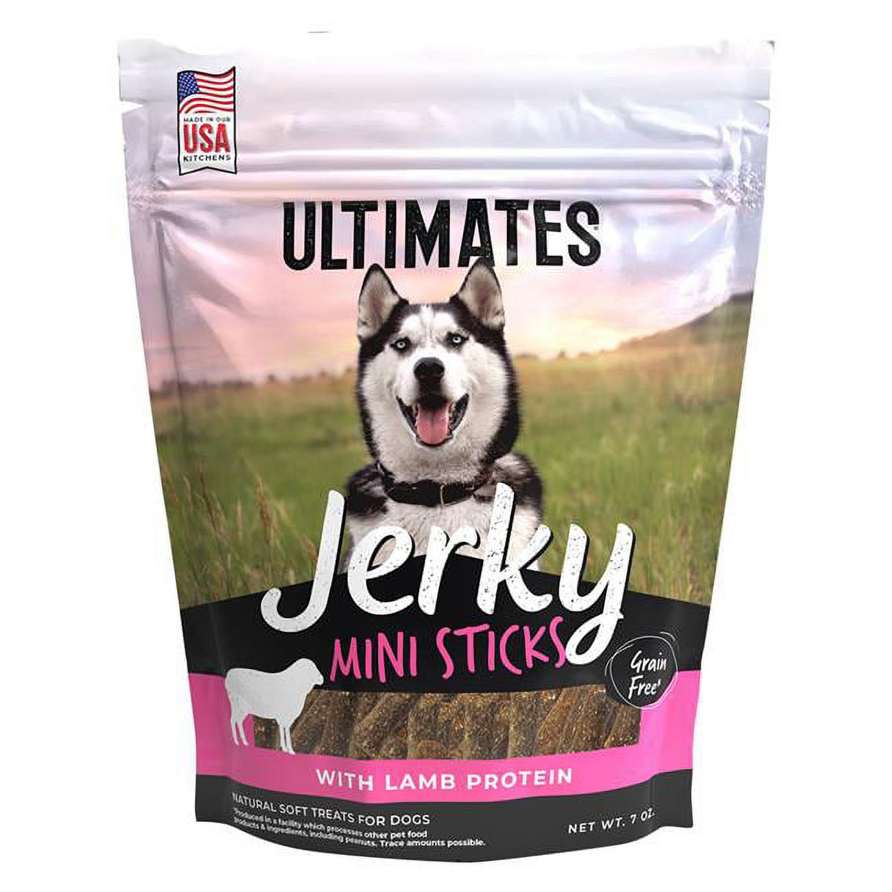 Ultimates 8656543 1740502 7 oz MP10 Jerky Lamb Mini Sticks Pack of 10