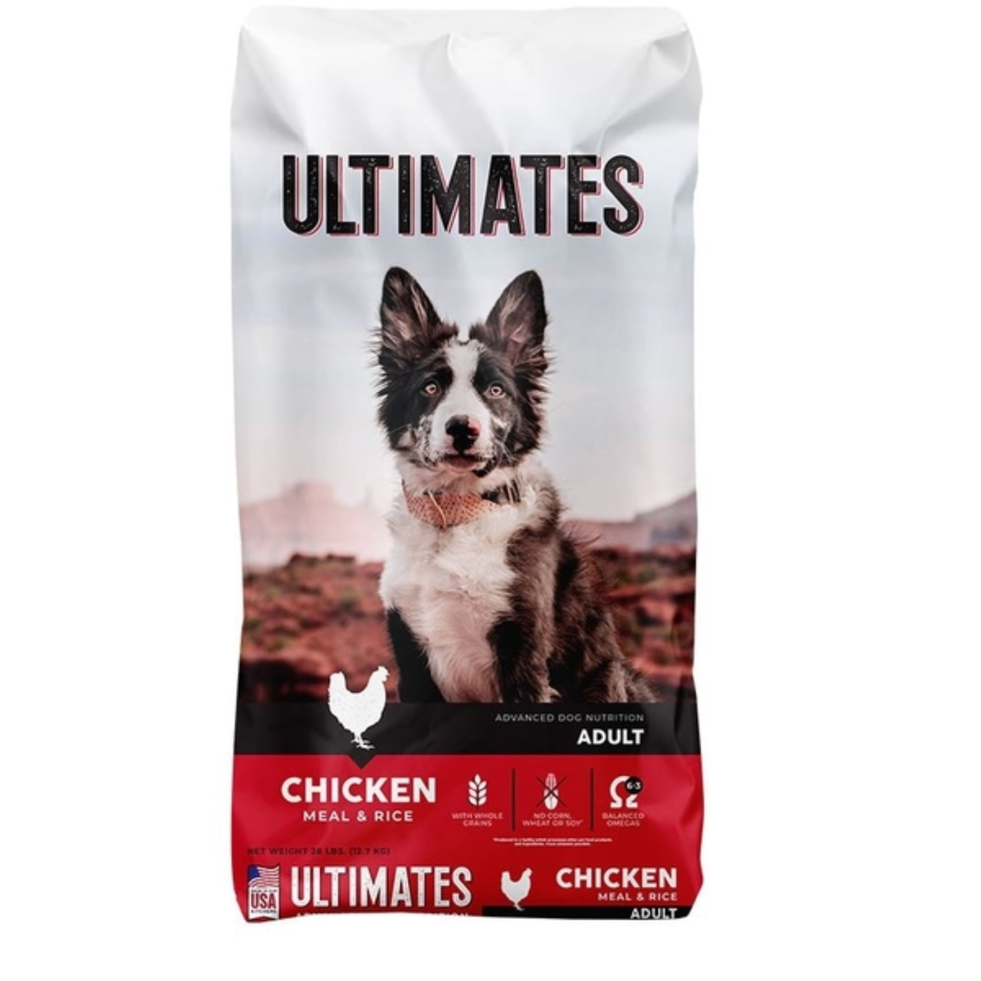 Ultimates Chicken Meal & Rice Dry Dog Food, 28 lb