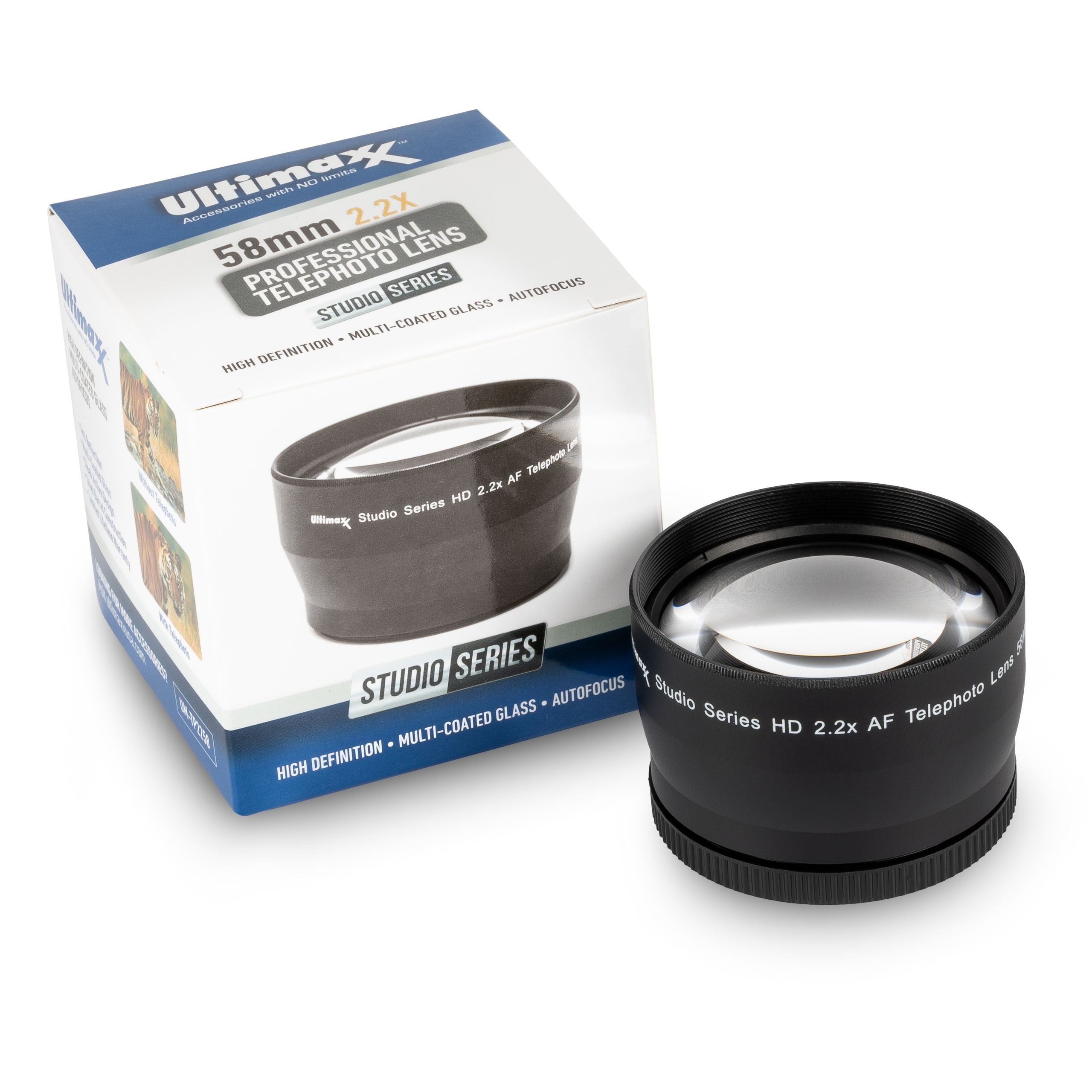 Ultimaxx 2.2x Telephoto Zoom Lens Attachment for All Lenses with a