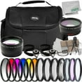 thumbnail image 1 of Ultimaxx 40.5mm Complete Filter Accessory Bundle - Includes: 0.43x Wide-Angle & 2.2x Telephoto Zoom Lens Attachments, 6PC Gradual Color Filter Kit & Much More (23pc Bundle), 1 of 10
