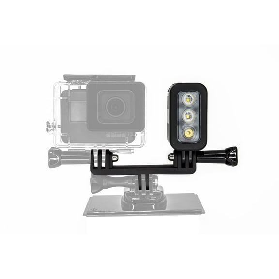 Ultimaxx 40m (131 FT) Waterproof LED Underwater Dive Light for GoPro Hero 3,4,5,6,7,8,9,10,11,12,13 & Any Similar Sized Action Camera